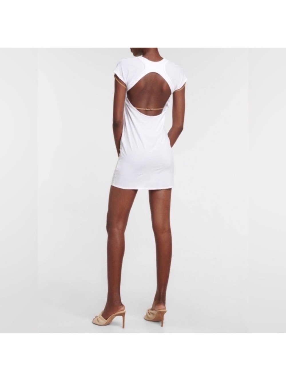 Nike x Jacquemus La Robe white strap detail dress